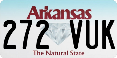 AR license plate 272VUK