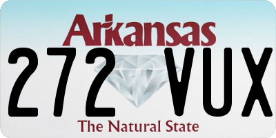 AR license plate 272VUX