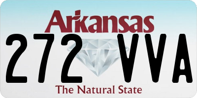 AR license plate 272VVA