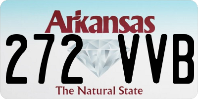 AR license plate 272VVB