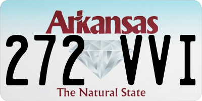 AR license plate 272VVI