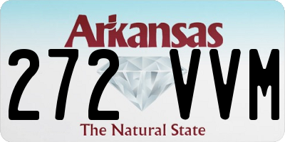 AR license plate 272VVM