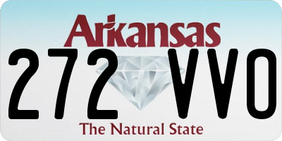AR license plate 272VVO