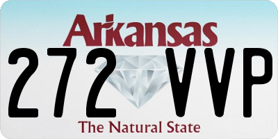 AR license plate 272VVP