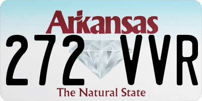AR license plate 272VVR