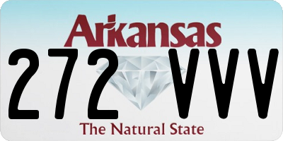 AR license plate 272VVV