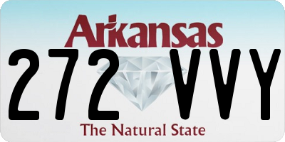 AR license plate 272VVY