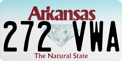 AR license plate 272VWA