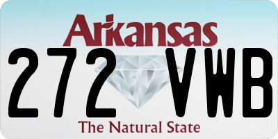 AR license plate 272VWB