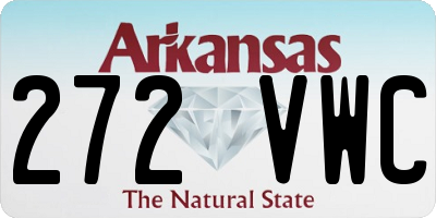 AR license plate 272VWC