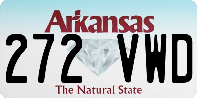 AR license plate 272VWD
