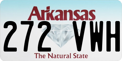 AR license plate 272VWH