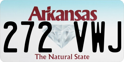 AR license plate 272VWJ