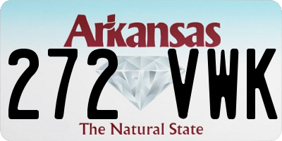 AR license plate 272VWK