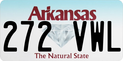 AR license plate 272VWL