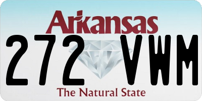 AR license plate 272VWM