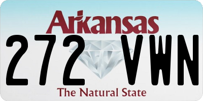 AR license plate 272VWN