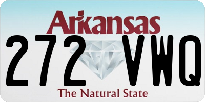 AR license plate 272VWQ