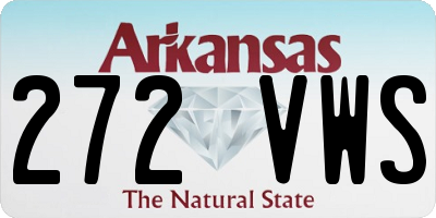 AR license plate 272VWS