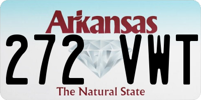 AR license plate 272VWT