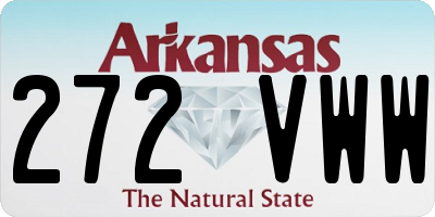 AR license plate 272VWW