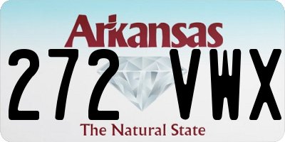 AR license plate 272VWX