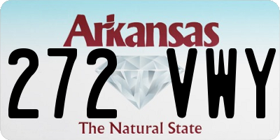 AR license plate 272VWY