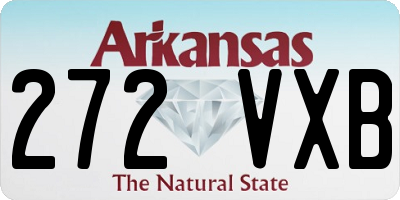 AR license plate 272VXB