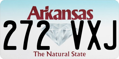 AR license plate 272VXJ