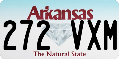 AR license plate 272VXM