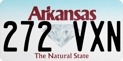 AR license plate 272VXN