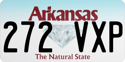 AR license plate 272VXP