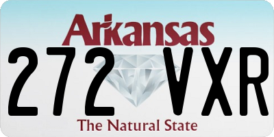 AR license plate 272VXR