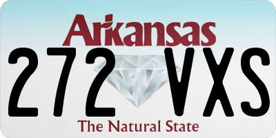 AR license plate 272VXS