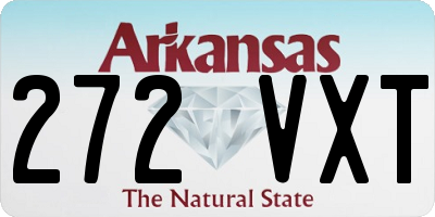 AR license plate 272VXT