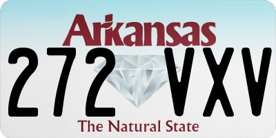 AR license plate 272VXV