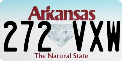 AR license plate 272VXW
