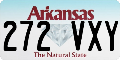 AR license plate 272VXY