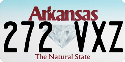 AR license plate 272VXZ
