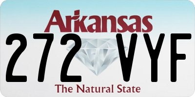 AR license plate 272VYF