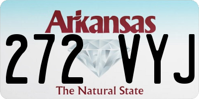 AR license plate 272VYJ