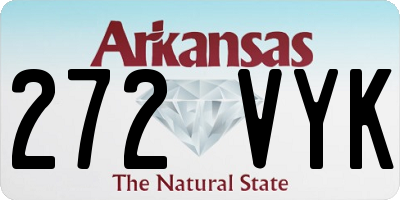 AR license plate 272VYK