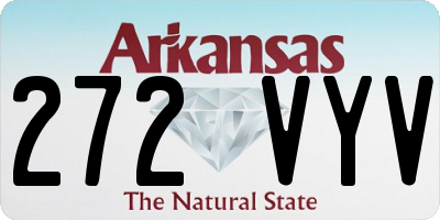 AR license plate 272VYV