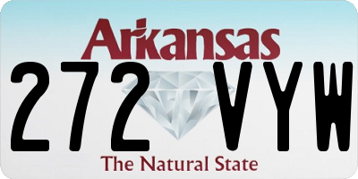 AR license plate 272VYW