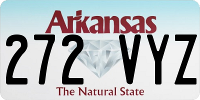 AR license plate 272VYZ