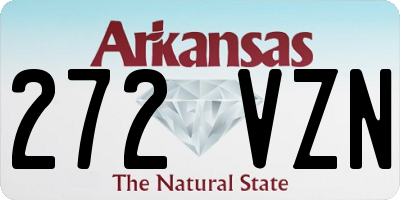 AR license plate 272VZN