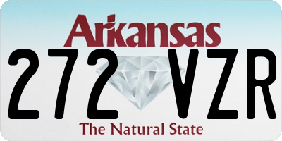 AR license plate 272VZR