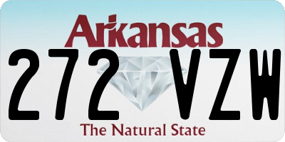 AR license plate 272VZW