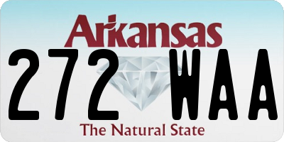 AR license plate 272WAA