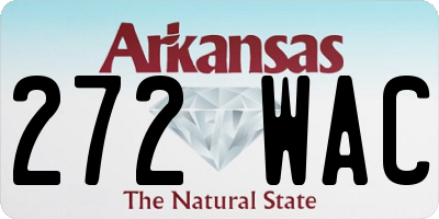 AR license plate 272WAC